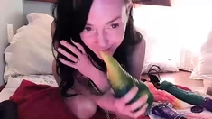 Pink pussy and ass kinky solo toy fun