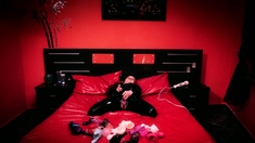 Sharon nylons fetish rubber toy masturbation movie