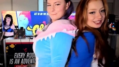 Wild amateur babes having lesbian sex with hot dildoes