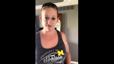 Pretty close up blonde has a tasty looking pussy