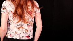 Awesome Redhead Rides Dong Jerks Out Load