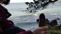 Public Blowjob with a View: Amateur Couple Almost Caught!