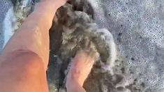 Euro amateur outdoor masturbation