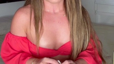 Lovely Amateur teen brunette masturbating outdoor
