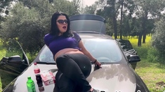 Brunette Solo Darling Masturbating At Home