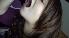 Stacked brunette goes solo toys and masturbation
