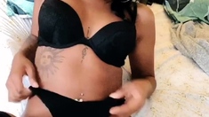 Amateur Striptease And Solo Masturbation