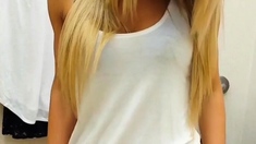 Blonde Emo Amateur Solo Masturbation