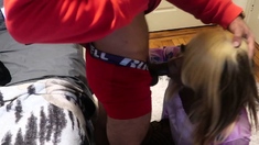 Close up fuck girl in big cock