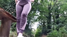 Faye Taylor Outdoor Yoga Pants Peein