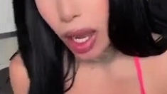 Trans With Small Dick Loves Showing Off Herself