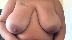 Big Boobed Memphis Masturbates In A Bodystocking
