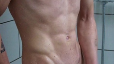 Take a shower with my pocket pussy! Cum ending