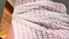 Louisa Khovanski Busty MILF Shakes Her Ass In White Dress