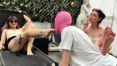 Mistress Glamorous - Smoking Foot Bitch