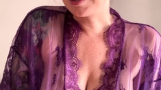 Chubby milf strip show her big boobs webcam