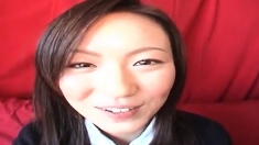 Mana Katase Is A Nice Asian Teen In A School Uniform