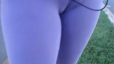 Teen in lycra cameltoe - Ninfeta em suplex