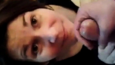 Amateur milf girl blowjob and swallow homemade
