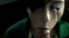 18 YO Teen Amateur Blowjob Facial