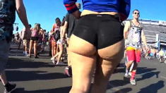 White Ass Walking To Stadium