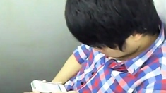 Str8 spy filipino guy in public toilet