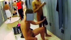 Masturbating in a crowded locker room