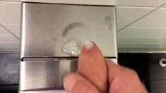 Cumshot Compilation Public Restroom 2018