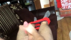 Help to cum by his friend