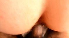 Hairy BBW fucked from behind and squirting ALOT