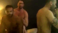 weirdly hot Gay bareback party