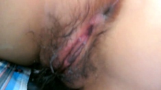 Wet pussy showing near face