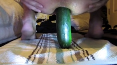 HUGE CUCUMBER ANAL